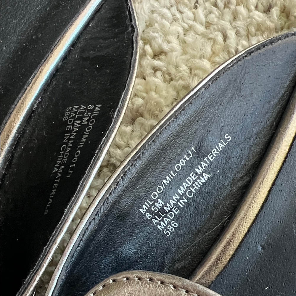Steve Madden Girl Grey Silver Studded Mules - Picture 3 of 10